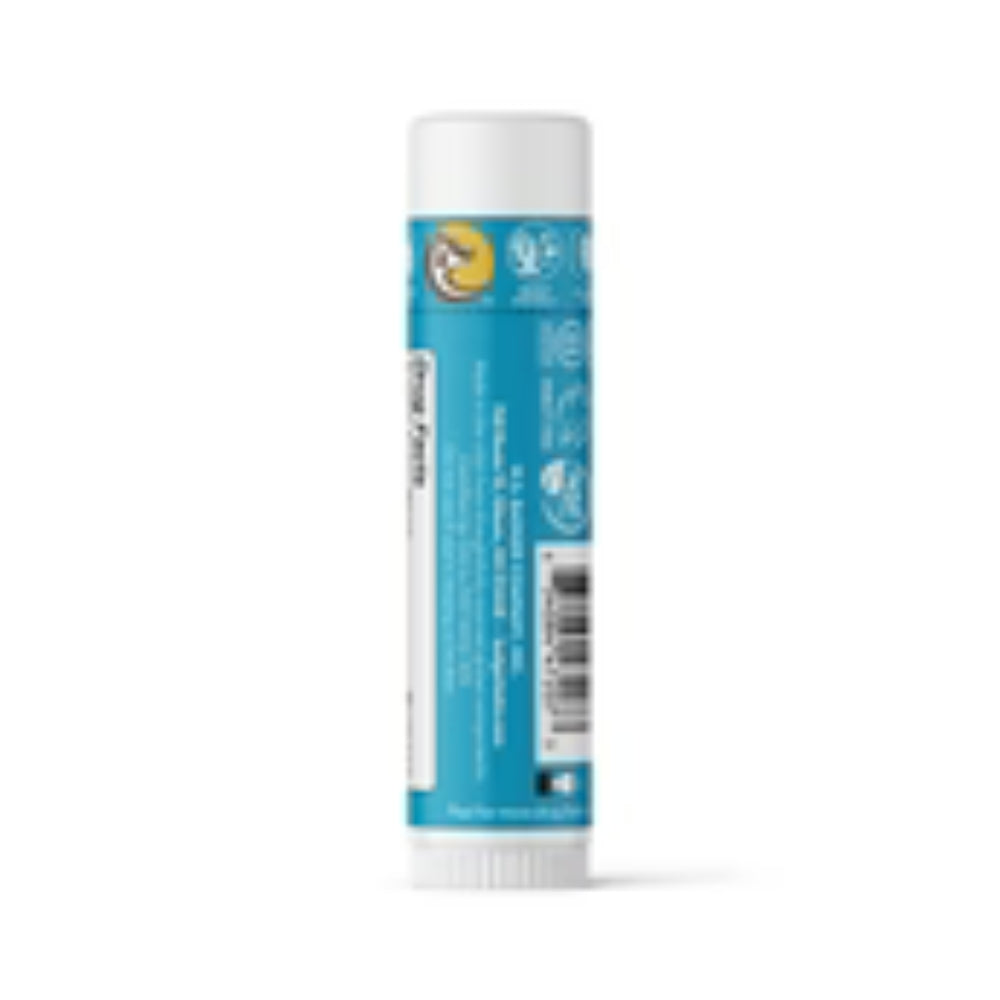 Protector solar orgánico Stick UPF35 con cacao y karité, ideal para rostro y labios.